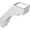 Ekena Millwork 5 1/2-in. W x 18-in. D x 22-in. H Merced Architectural Grade PVC Knee Brace BRCP055X18X22MRC - alternate 4